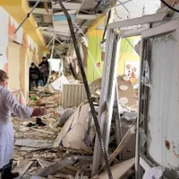 O maternitate din Mariupol a fost lovită de bombele rusești/ FOTO: Profimedia Images