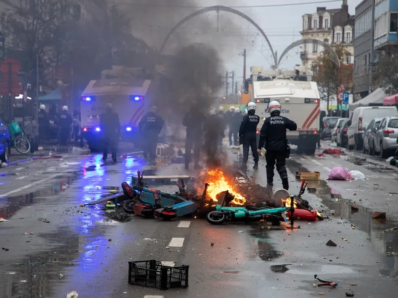 VIDEO Revolte în Belgia și Olanda după victoria Marocului în fața Belgiei la Cupa Mondială din Qatar - FOTO: Porfimedia