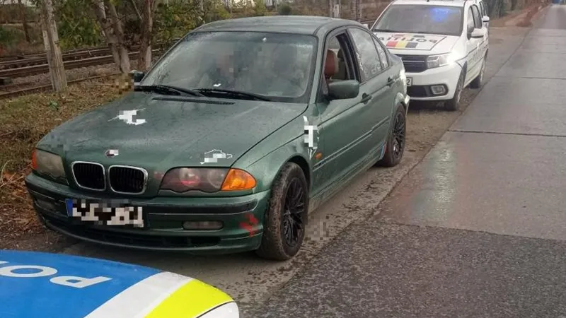 Un tânăr drogat „s-a plimbat” cu BMW-ul prin Cluj. N-avea ITP, iar numărul de înmatriculare era fals - Foto: IPJ Cluj
