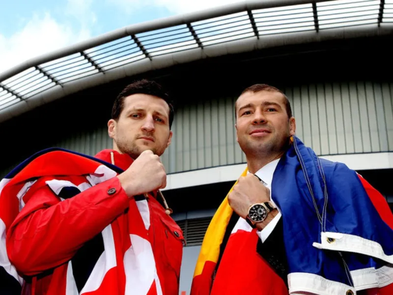 Lucian Bute și Carl Froch - Foto: Bleacher Report