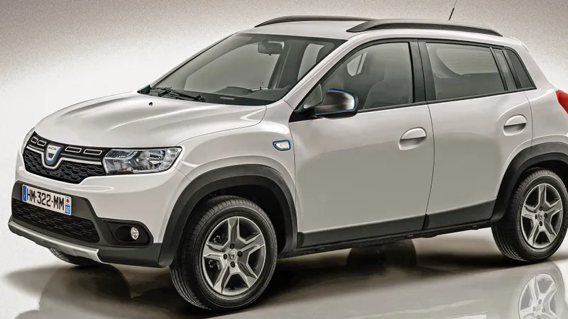 Dacia electrica, ilustrație Caradisiac.