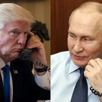 Începe discuția între Trump și Putin. Vor decide soarta Ucrainei. Se joacă cu harta Europei pe masă - Foto: Profimedia images