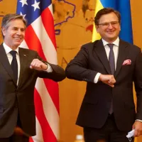 Secretarul de stat SUA, Antony Blinken, și ministrul ucrainean de Externe, Dmitro Kuleba, s-au întâlnit la Berlin/ Foto: Profimedia Images
