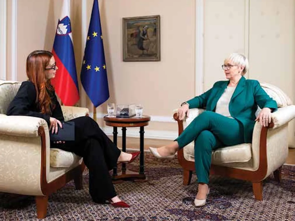 RESPECT „Încălcarea dreptului internațional este cea mai gravă crimă pe care o poate comite o țară“, declară președintele pentru Ellie Cook de la Newsweek, în capitala Ljubljana