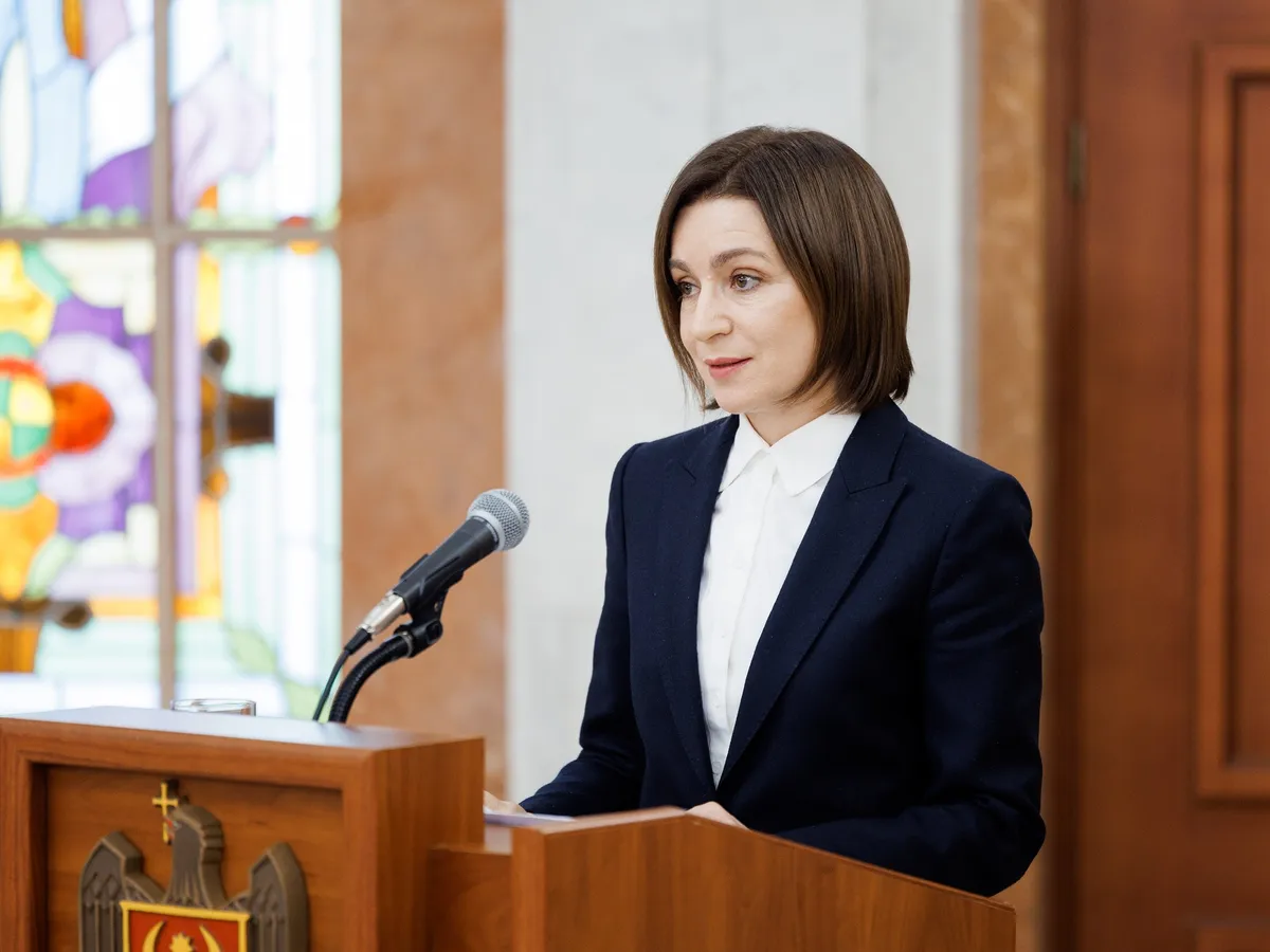 Maia Sandu: Moldova, lider între candidații UE; stabilă, nu poate fi destabilizată ori folosită contra Europei