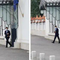 Foto: Nicușor Dan, la ieșirea din Palatul Cotroceni / digi24.ro