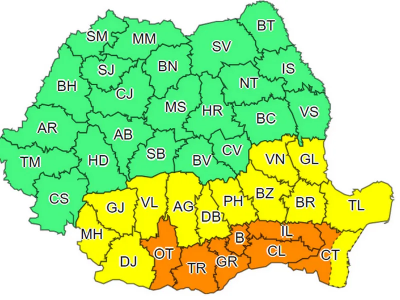 Canicula şi disconfortul termic continuă. În weekend, sunt așteptate până la 39 de grade - Foto: ANM