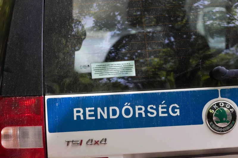 Vehicul al Poliţiei Maghiare - Foto: Profimedia Images