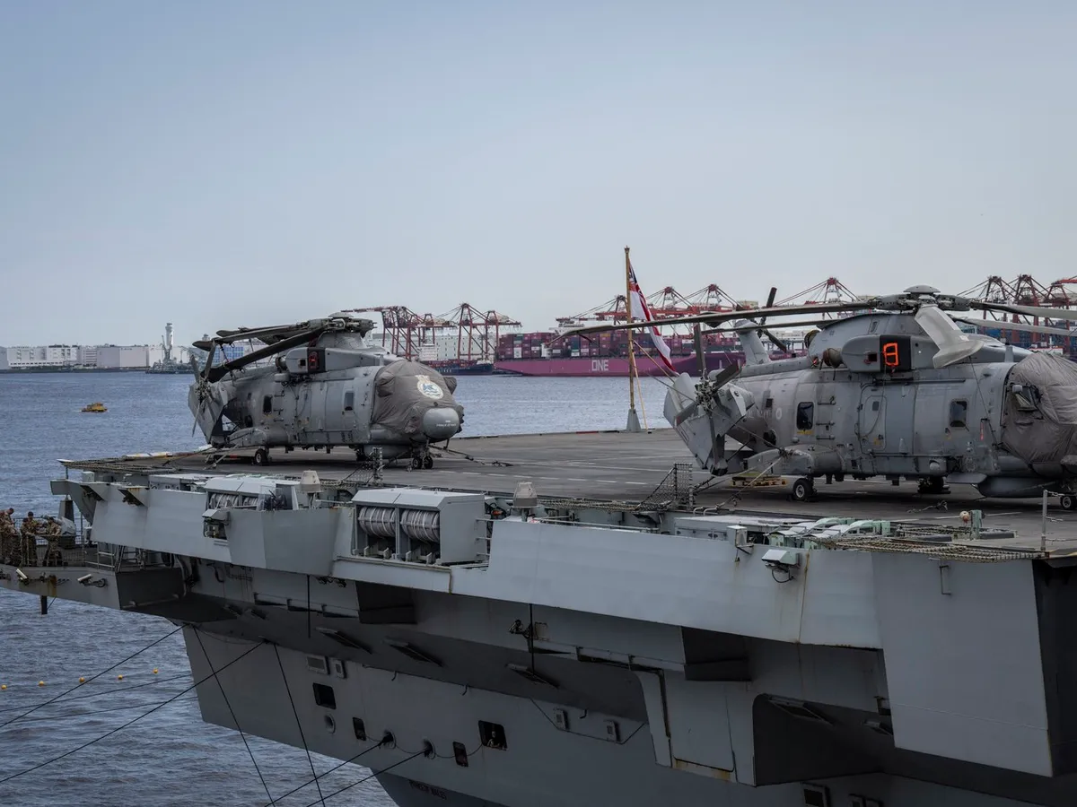 Elicoptere de luptă la bordul HMS Prince of Wales - Foto: Profimedia Images