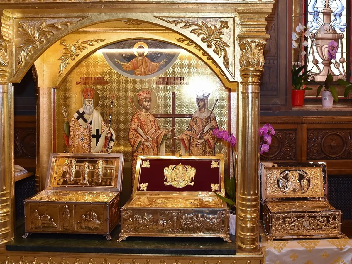 Racla cu moaștele Sfântulkui Ioan Gură de Aur Foto: basilica.ro (imagine cu rol ilustrativ)