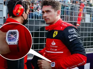 Pilotul de F1 Charles Leclerc a rămas fără un ceas 300.000 €. / Foto: thesun.co.uk