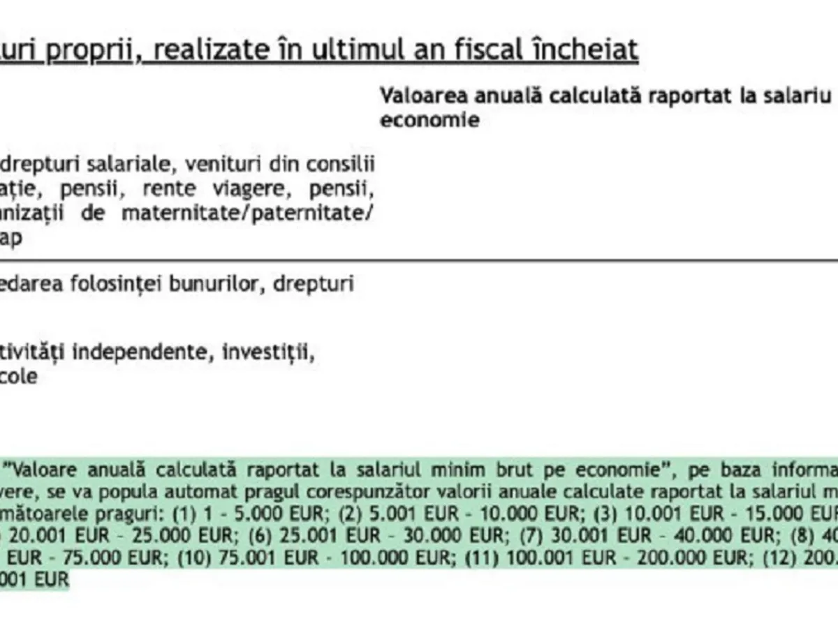 Declarația de interese financiare - Foto: Digi24