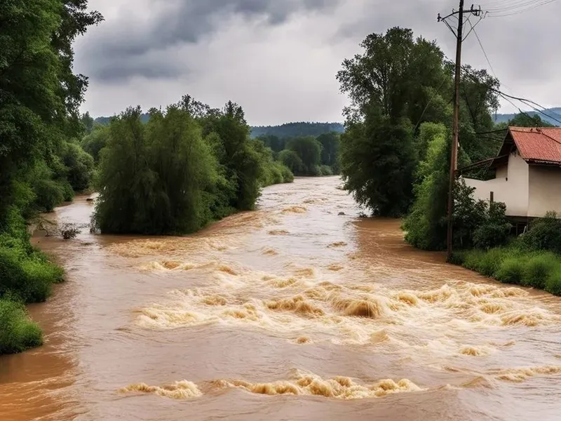 Pânâu revărsat în doi torenţi mari, apele vin furioase - Foto: INHGA (Imagine cu rol ilustrativ)