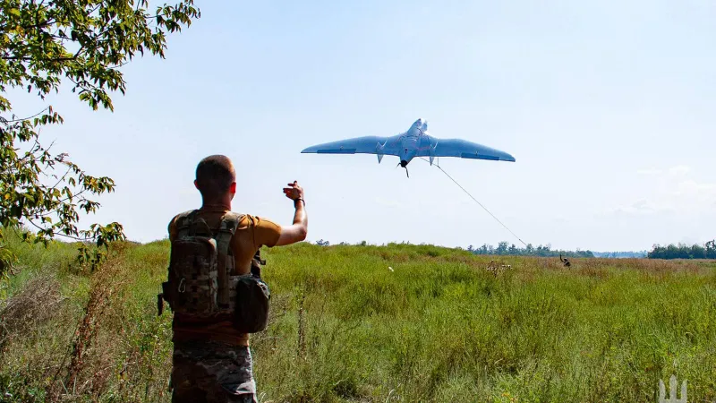 Dronă militară - Foto: Facebook/ Volodimir Zelenski