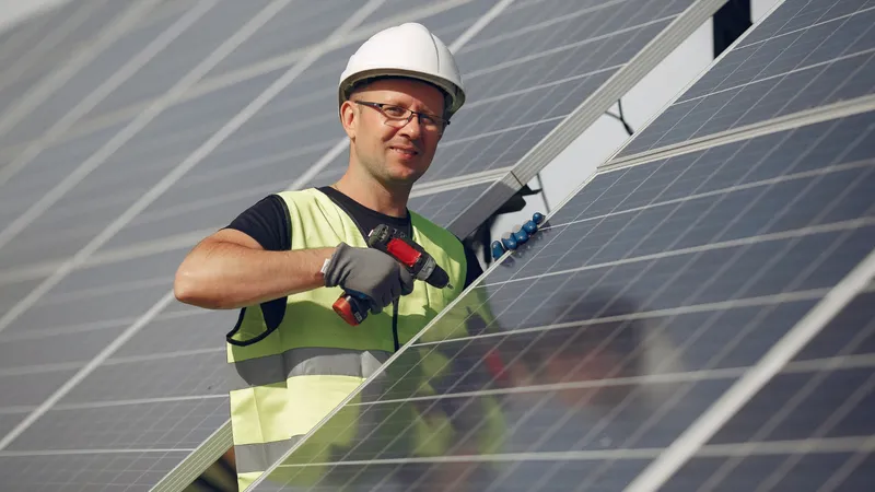 Câmp de panouri fotovoltaice - Foto: Freepik