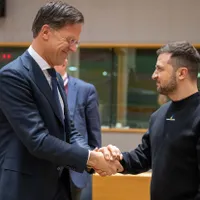 Mark Rutte și Volodimir Zelenski / Foto: Profimedia
