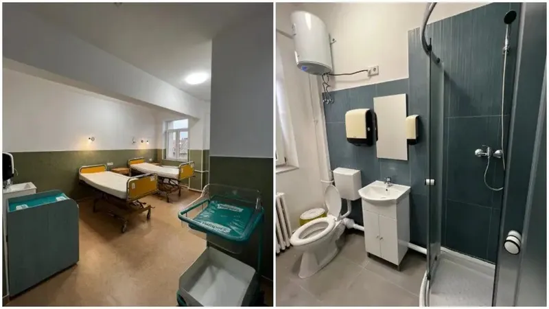 O doctoriță le-a oferit cadou tinerelor mămici, de 8 martie, un salon de spital renovat din banii ei - Foto: SCJU Arad