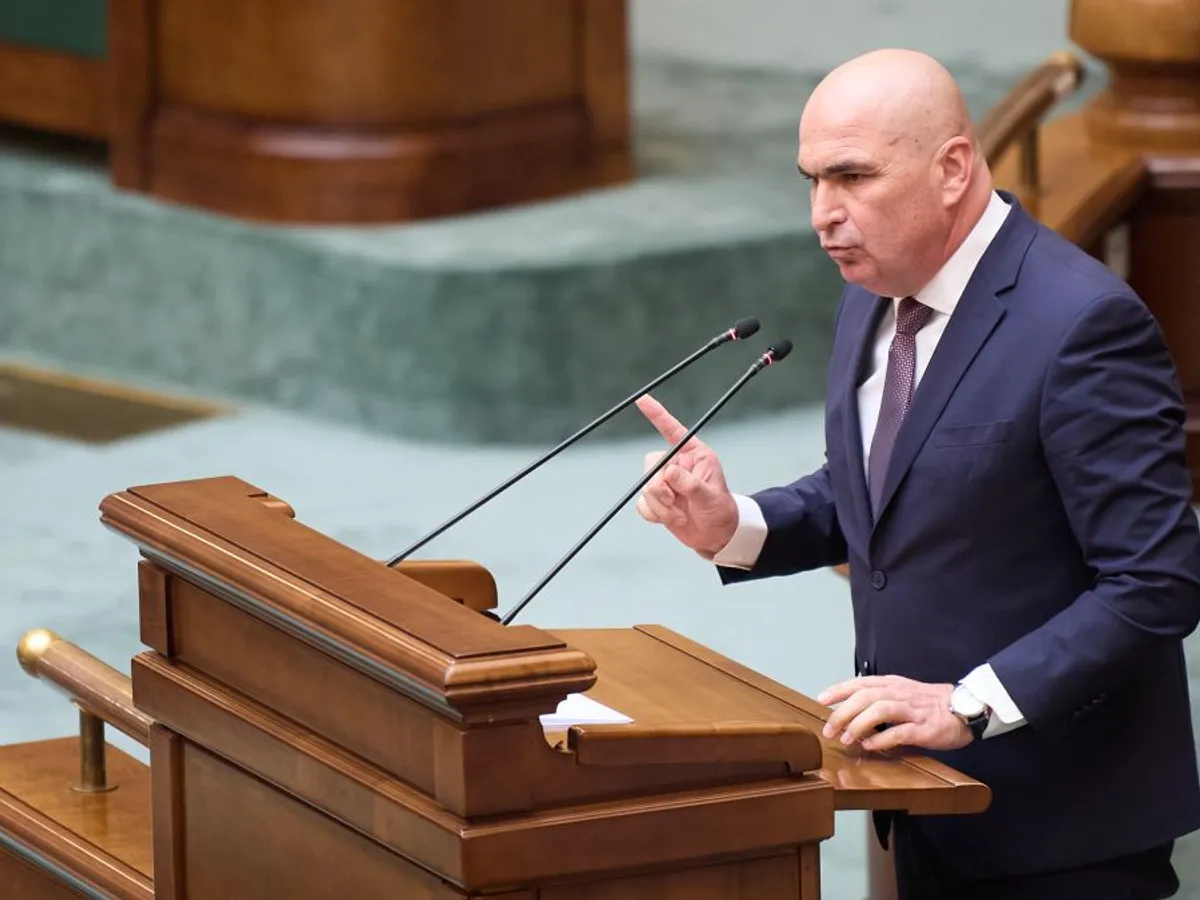 Ilie Bolojan, la votarea moţiunii simple, la Senat - Foto: INQUAM PHOTOS/Codrin Unici