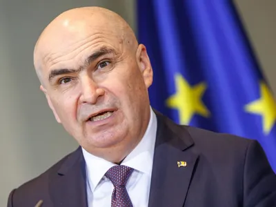 Premierul Ilie Bolojan, în conferinţă de presă - Foto: Profimedia Images