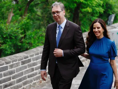 Vucic și soția - Foto: Profimedia Images