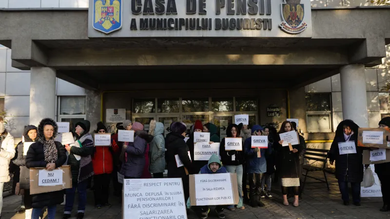 Ce salarii sunt în Ministerul Muncii unde e grevă generală. - Foto: INQUAM PHOTOS / George Călin
