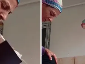 VIDEO Ritualul unei „exorcizări”, viral pe net: o femeie rostește rugăciuni în timp ce fiica ei plânge în hohote