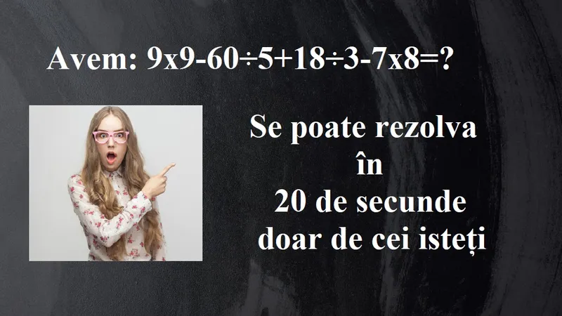 Problemă de matematică Foto: Newsweek