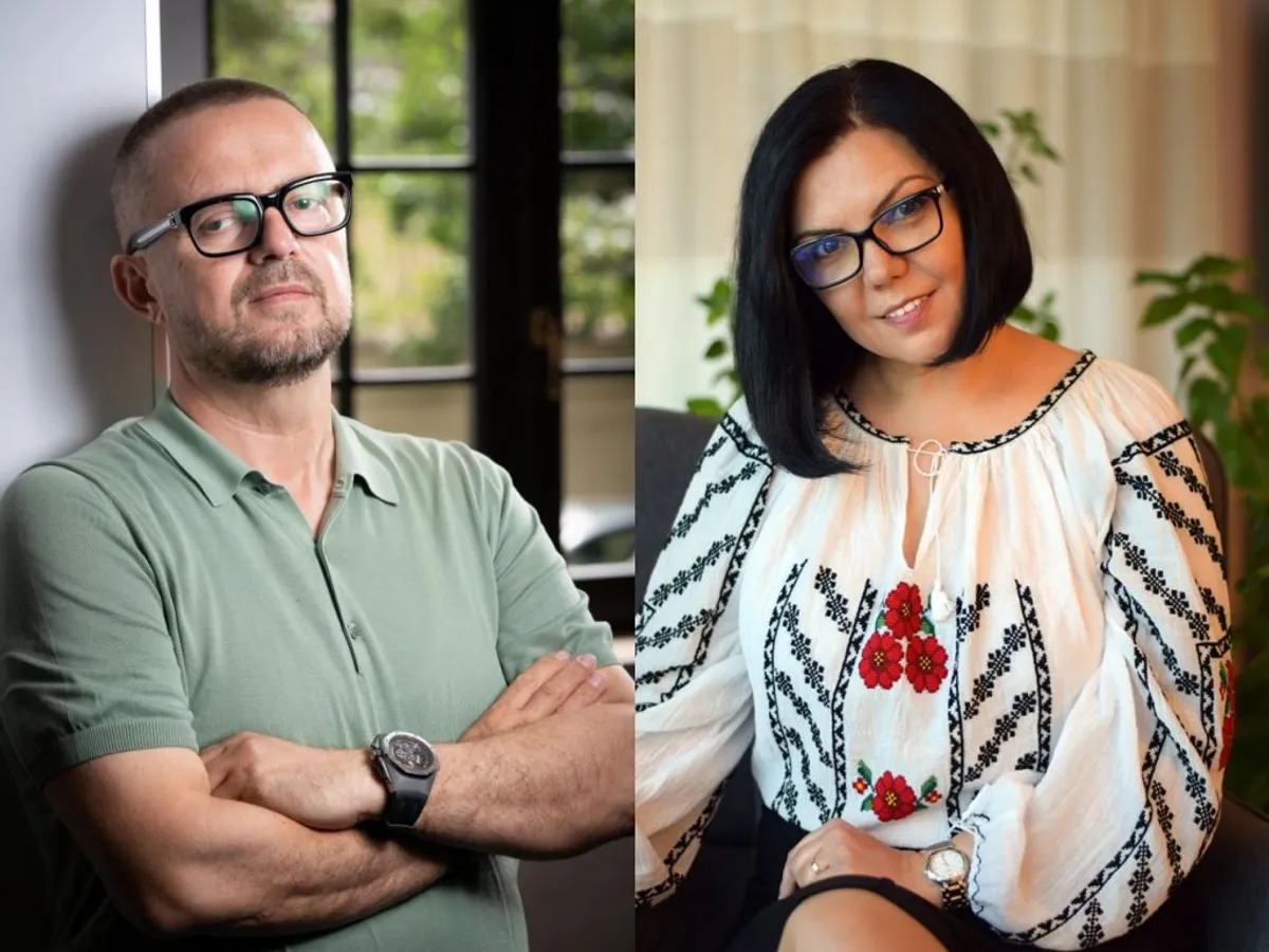 Mihaela Bîciu și Sacha Dragic. Sursă imagine: financialintelligence.ro