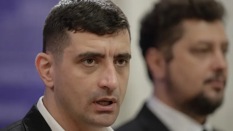George Simion și Claudiu Târziu sunt în pragul unei despărțiri: Nu mă dă nimeni afară, poate îi dau eu pe ei Foto: INQUAM Photos/George Călin