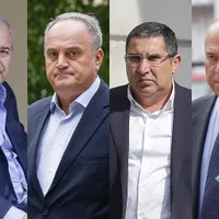 Omul de afaceri Nicolae Dumitru (Niro), fostul ministru Gabriel Sandu, fostul primar Gheorghe Stefan si omul de afacer Dorin Cocoș. FOTO: Inquam Photos - Octav Ganea