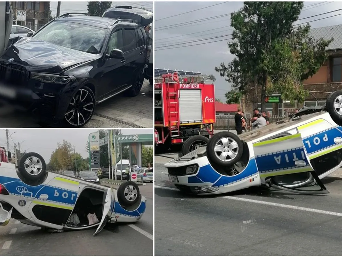 Accident rutier grav în care a fost implicată și o mașină de poliție. Un agent e la spital  - Foto: ISU / imagine cu rol ilustrativ