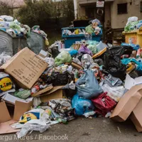 Gunoaie în Târgu Mureș - Foto: Facebook/ Primăria Târgu Mureș