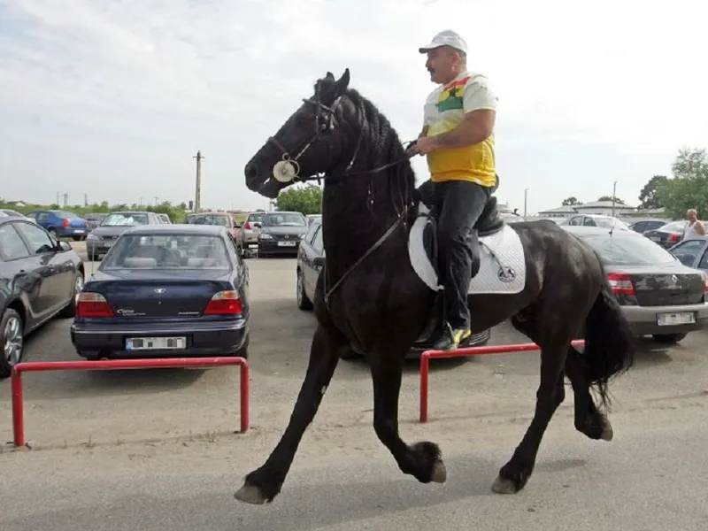 Nuțu Cămătaru a plecat pe cal de la închisoare în 2010 Foto: EVZ