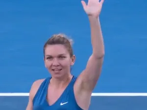 Simona Halep. Captură video Twitter