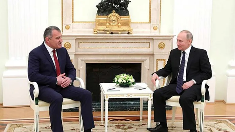 Anatoli Bibliov și Vladimir Putin. / Foto: 1tv.ge