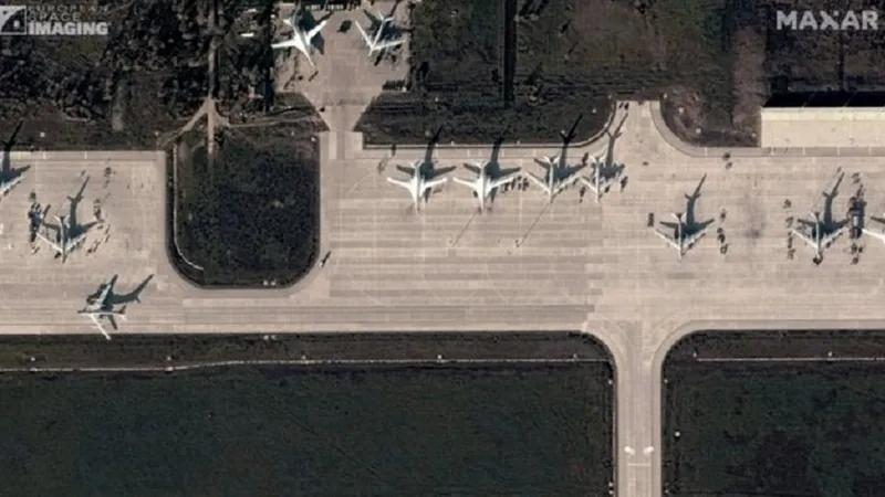 Baza aeriană strategică Engels din Saratov, inima Rusiei, lovită din nou de Ucraina. / Foto: Twitter