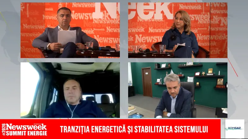 Summitul de Energie 2026, cu Mihai Duţă şi invitaţii săi: George Niculescu, Dumitru Chisăliţă şi Teodora Cimpoi - Foto: Newsweek Rom&acirc;nia