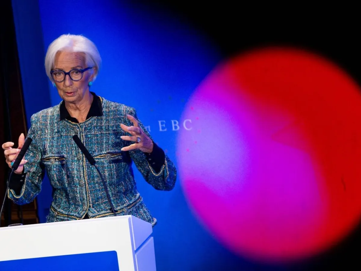 Christine Lagarde, la Congresul de Banking de la Frankfurt pe Main - Foto: Profimedia Images