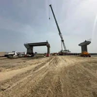 „Ciotul” 3 al Autostrăzii Bucureștiului – A0 Sud nu va fi gata în vara 2024. E la 63% - Foto: Facebook/Compania Nationala de Administrare a Infrastructurii Rutiere