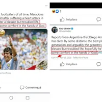 Dovada mesajului copiat de Ponta după fostul mare fotbalist englez Gary Lineker Foto: Twitter