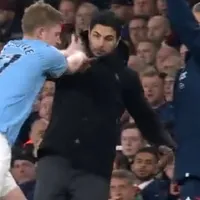 Kevin De Bruyne l-a bruscat pe antrenorul lui Arsenal, Mikel Arteta Foto: digisport.ro