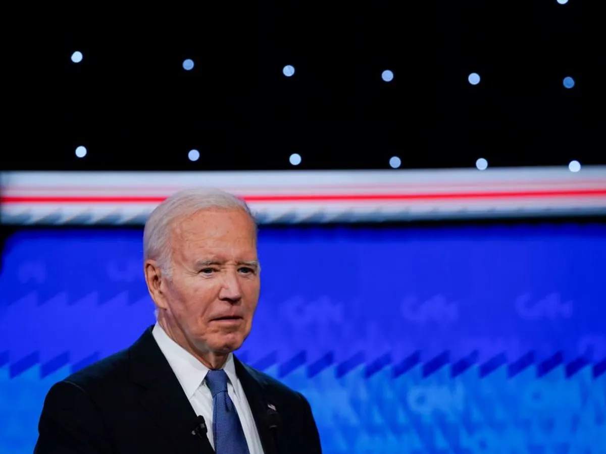 Joe Biden, la dezbaterea electorală de pe CNN, din anul 2024 - Foto: Profimedia Images