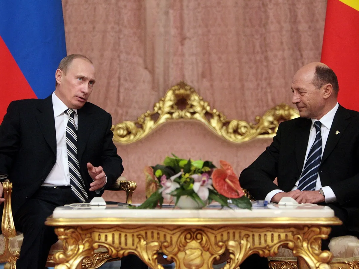 Traian Băsescu și Putin - Foto: Profimedia Images