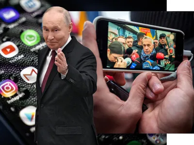 Vladimir Putin și Călin Georgescu - Foto: Profimedia images