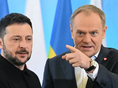 Volodimir Zelenski și Donald Tusk - Foto: Profimedia images