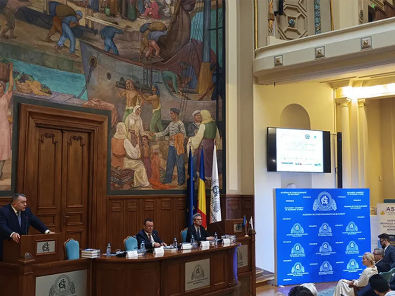 Președintele Camerei de Comerț și Industrie a României (CCIR), Mihai Daraban, a participat  la Forumul economic național – „Modelul economic românesc în Uniunea Europeană. România-Orizont 2040” Foto: NWR