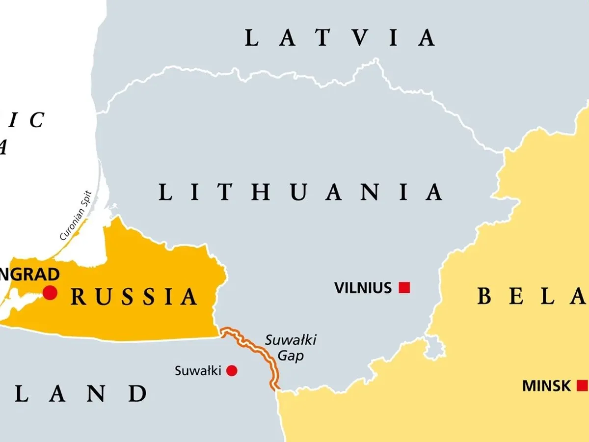 Coridorul Suwalki dintre Lituania și Polonia - Foto: X/front_ukrainian