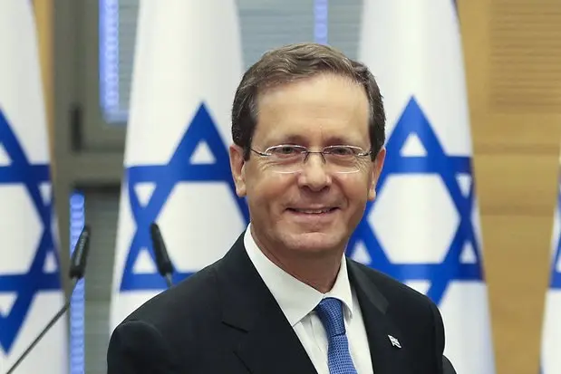 Isaac Herzog, primul şef de stat israelian care merge în vizită în Emiratele Arabe Unite. / Foto: knack.be