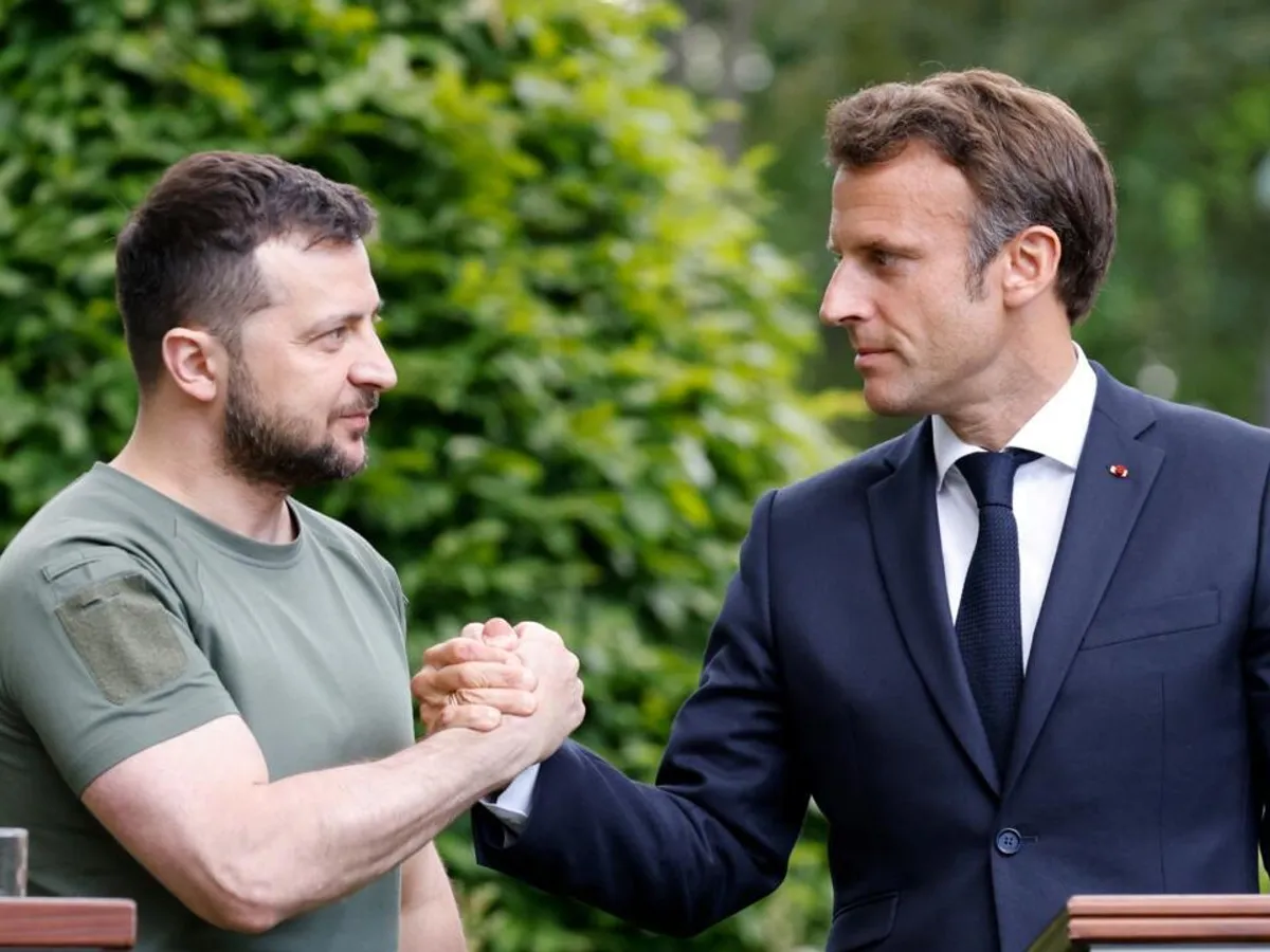 Macron și Zelenski Foto: France24