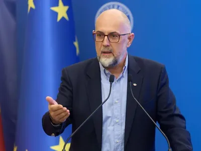 Kelemen Hunor, liderul UDMR, în conferinţă de presă - Foto: Profimedia Images